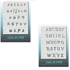 Letters Face Paint Stencils