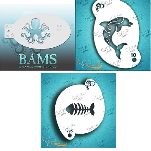 Sea Animal & Nautical Face Paint Stencils