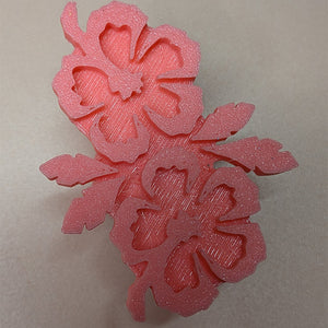 Brush Buddy Glitter Tattoo Stamp - Petite Hibiscus Duo