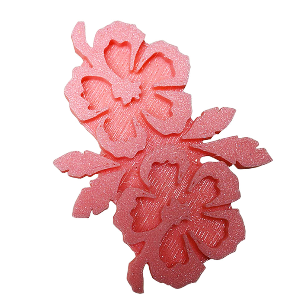 Brush Buddy Glitter Tattoo Stamp - Petite Hibiscus Duo