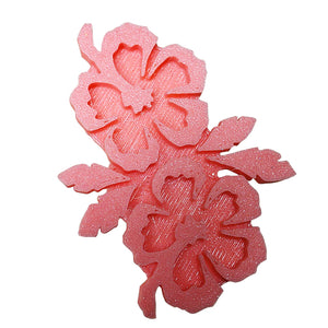 Brush Buddy Glitter Tattoo Stamp - Petite Hibiscus Duo