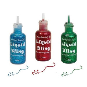 Amerikan Body Art Liquid Bling Glitter Set (Pick 3+ Colors)