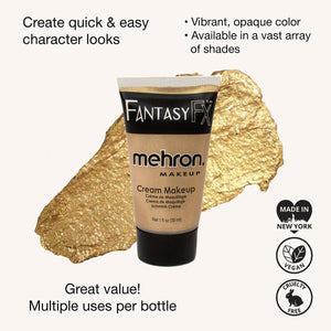 Mehron Fantasy FX Face Paint Tubes - Gold GD (1 oz)