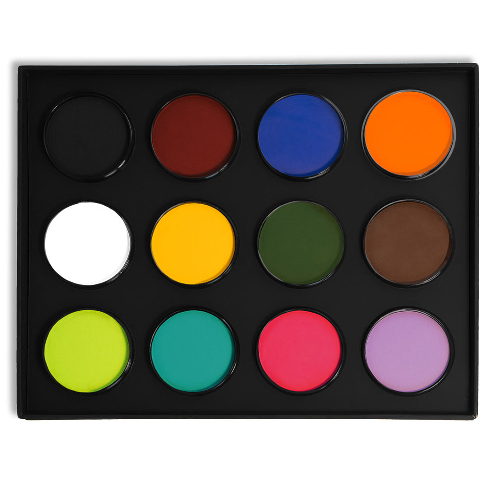 Paradise AQ Pro A Face Paint Palettes (12 Colors)
