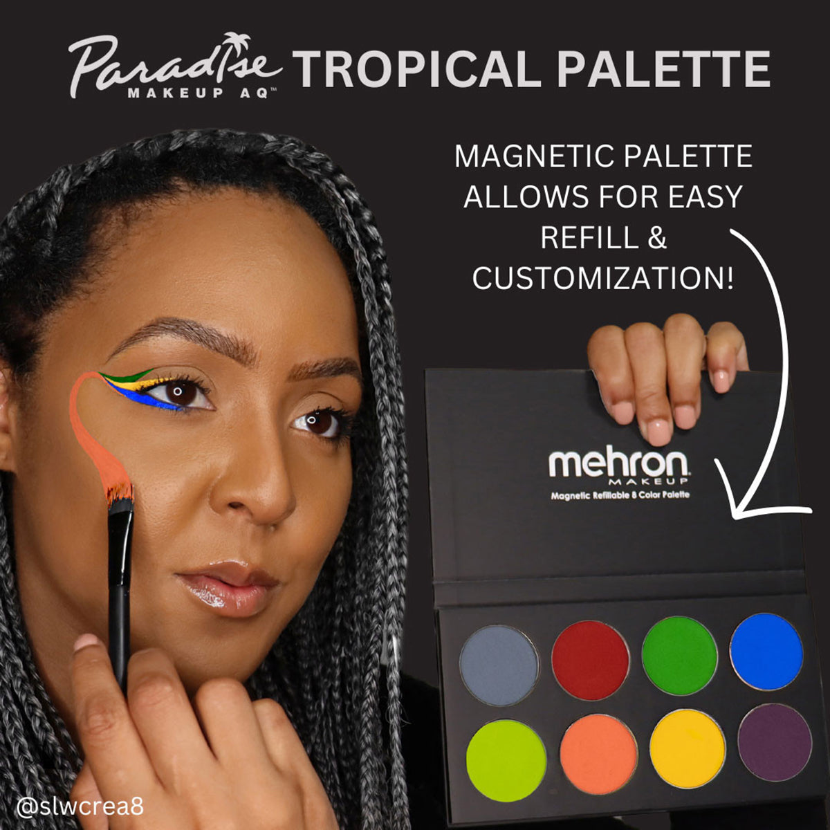 Paradise Tropical Face Paint Palettes (8 Colors)