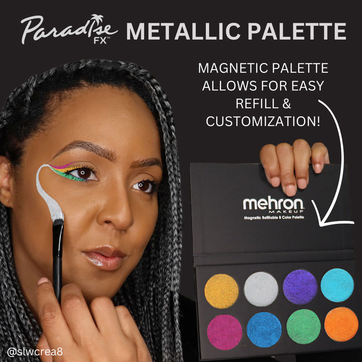 Paradise Palettes - Brilliant Metallic (8 Colors) 808-R