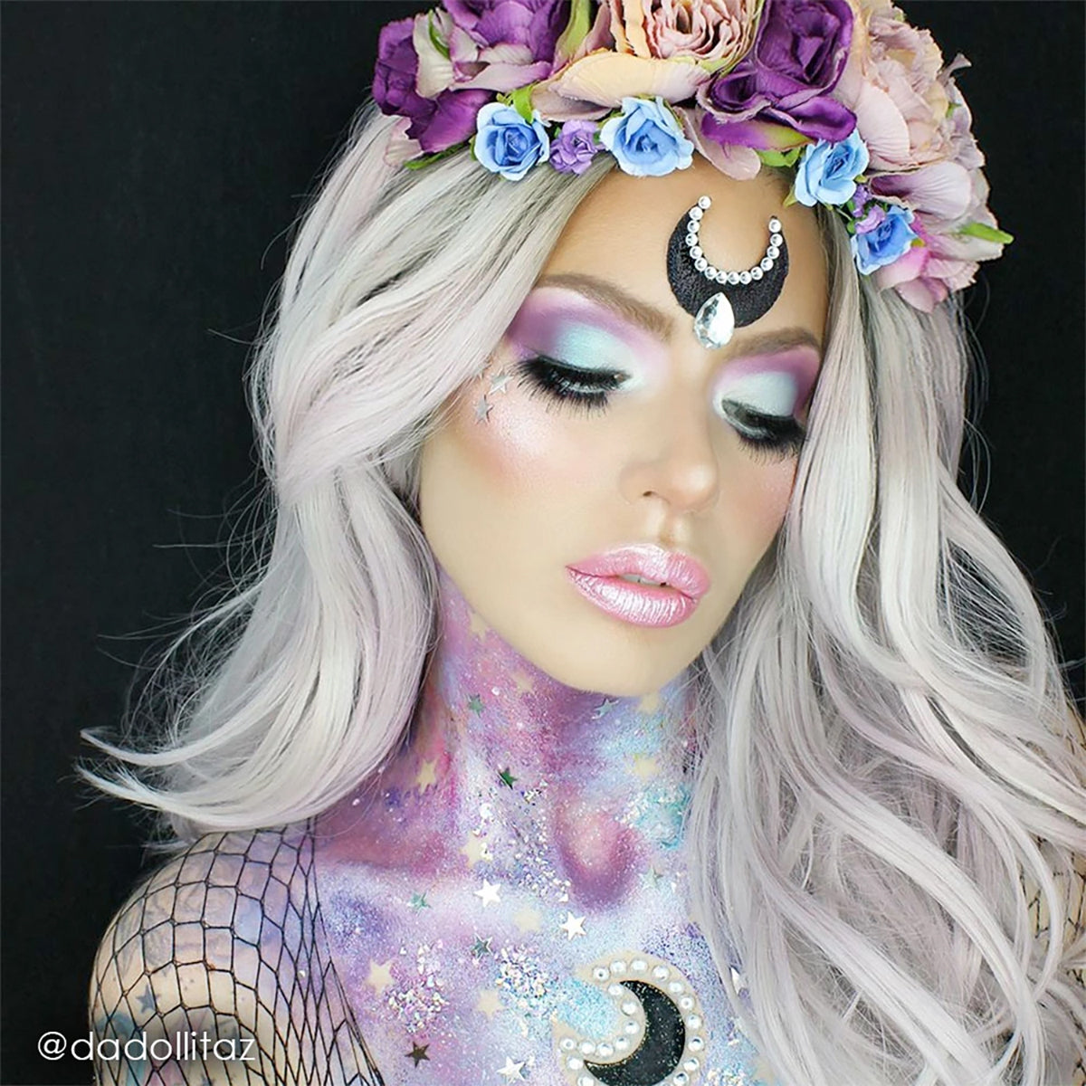 Mehron Glitter Dust - Opalescent White W (0.25 oz/7 gm)