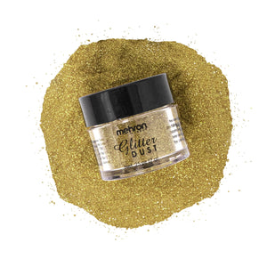 Mehron Glitter Dust - 18 Karat Gold GD (0.25 oz/7 gm)