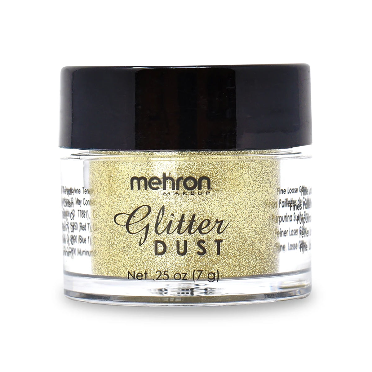 Mehron Glitter Dust - 18 Karat Gold GD (0.25 oz/7 gm)