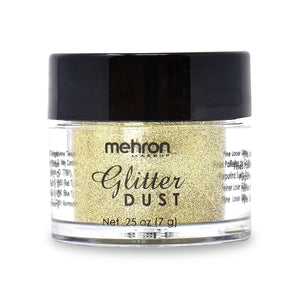 Mehron Glitter Dust - 18 Karat Gold GD (0.25 oz/7 gm)