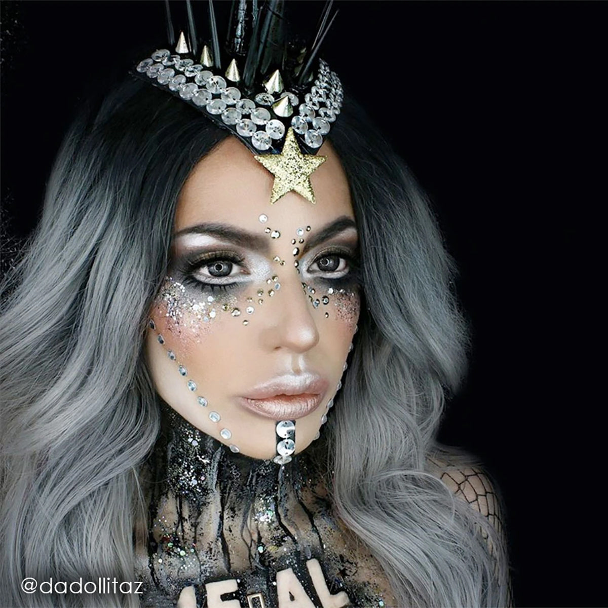 Mehron Glitter Dust - Holographic Silver H (0.25 oz/7 gm)