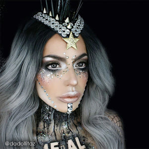 Mehron Glitter Dust - Holographic Silver H (0.25 oz/7 gm)