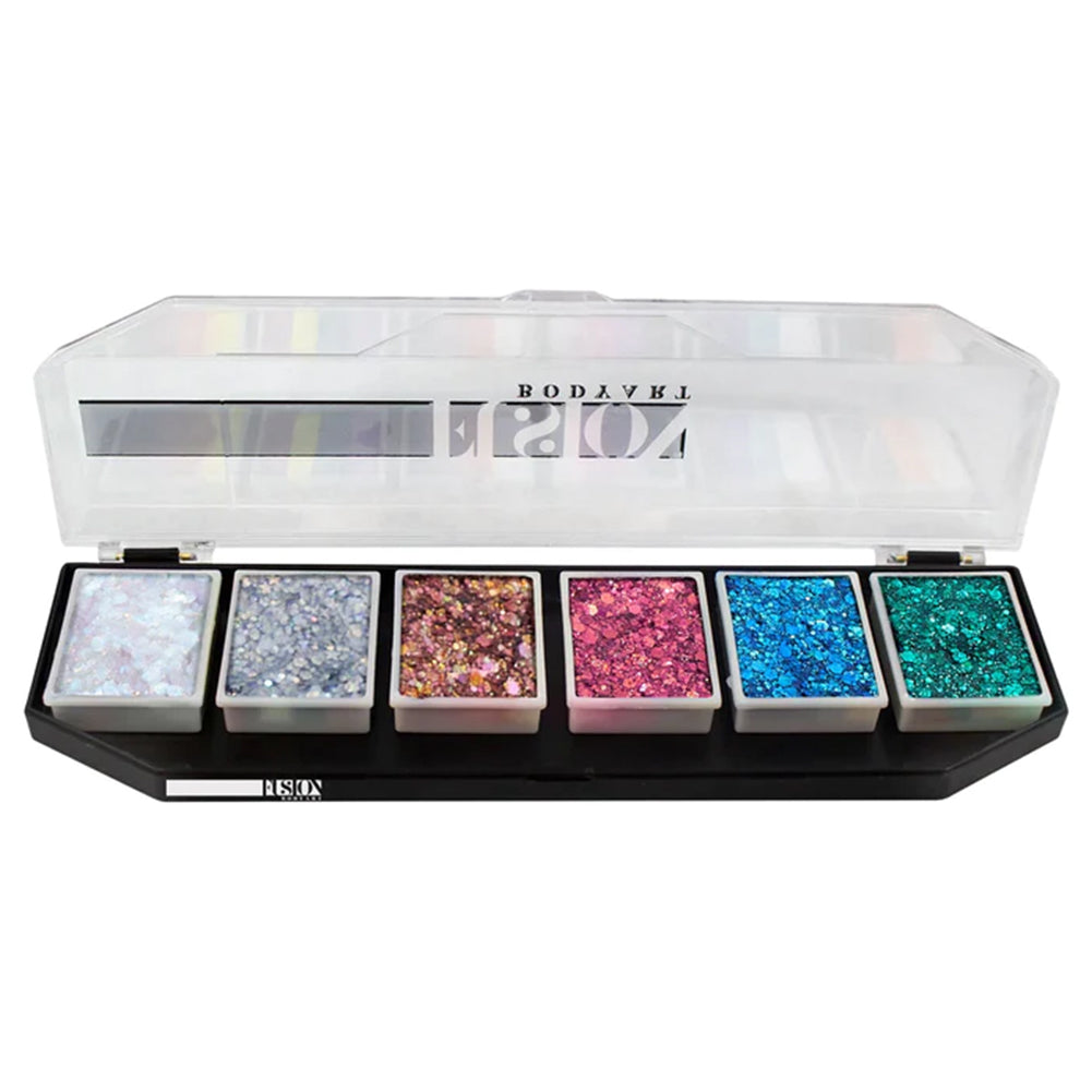 Fusion Body Art 6 Color Glitter Cream Palette - Gala Sparkles