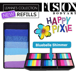 Fusion Body Art Leanne's Happy Pixie Petal Palette Refill - Bluebell Shimmer (25 gm)