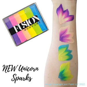 Fusion Body Art FX Rainbow Cake - Unicorn Sparks (50 gm) NON NEON