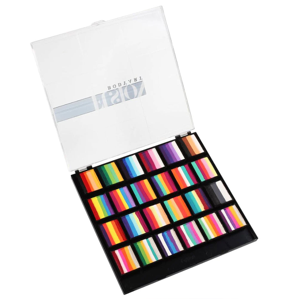Fusion Body Art Spectrum Paint Palette - Rainbow Paradise (24 x 10 gm)