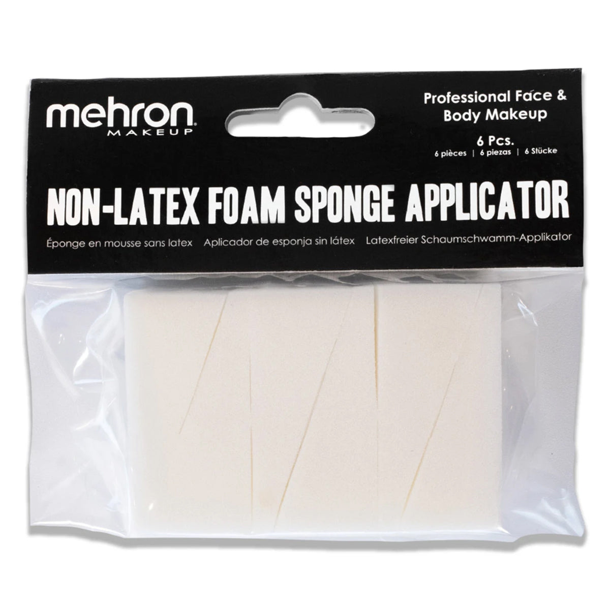 Mehron Wedge Cream Makeup Sponge (2" x 1") - 6-pack