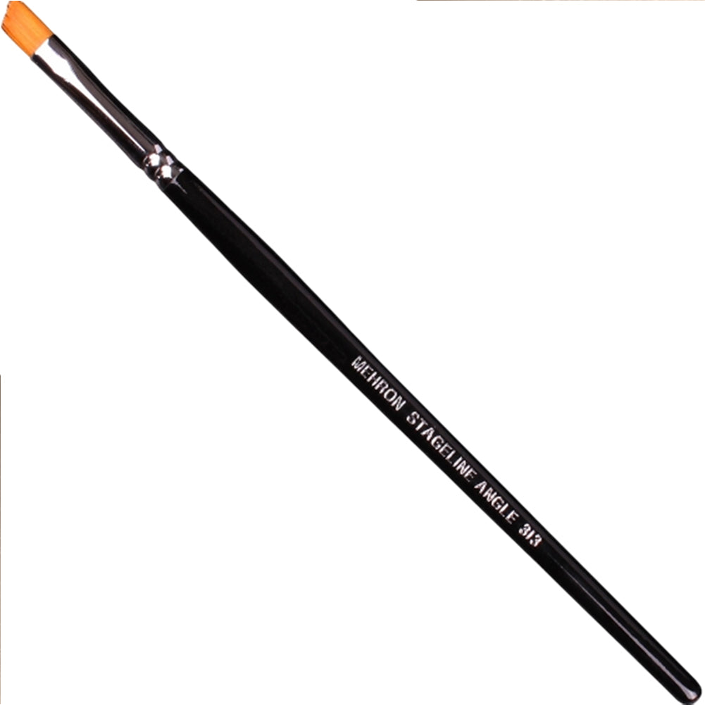 Mehron Stageline Golden Nylon Angle Brush (1/4")