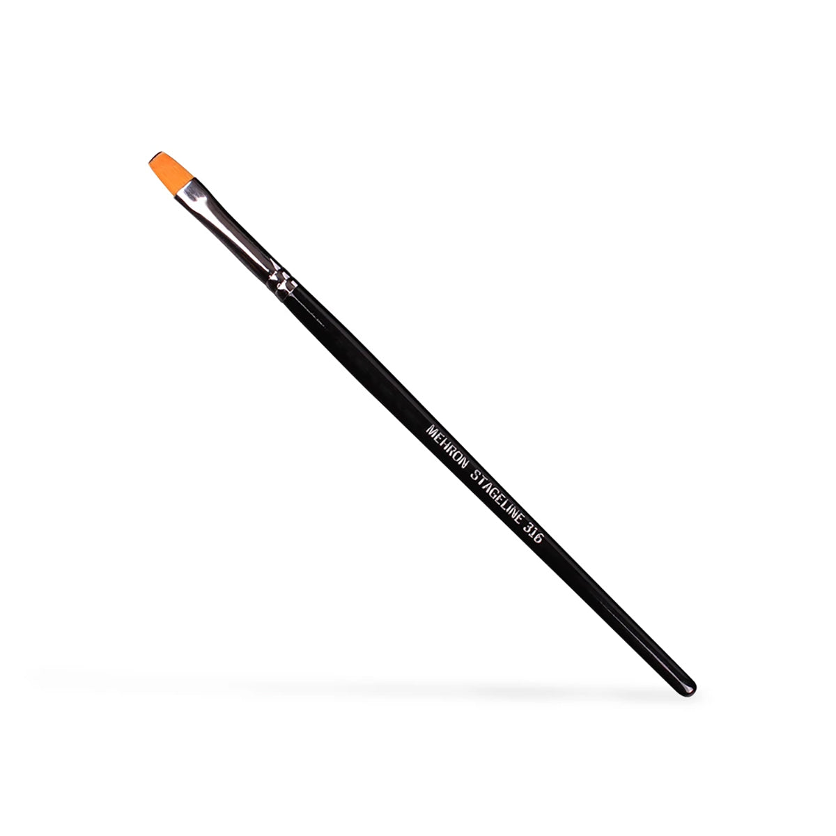 Mehron Stageline Golden Nylon Flat Brush (1/4")