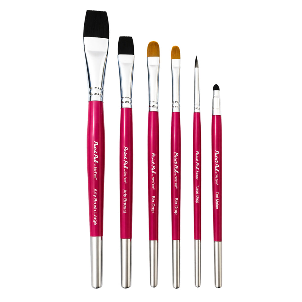 Silly Farm Paint Pal 6-Piece Variety Brush Set