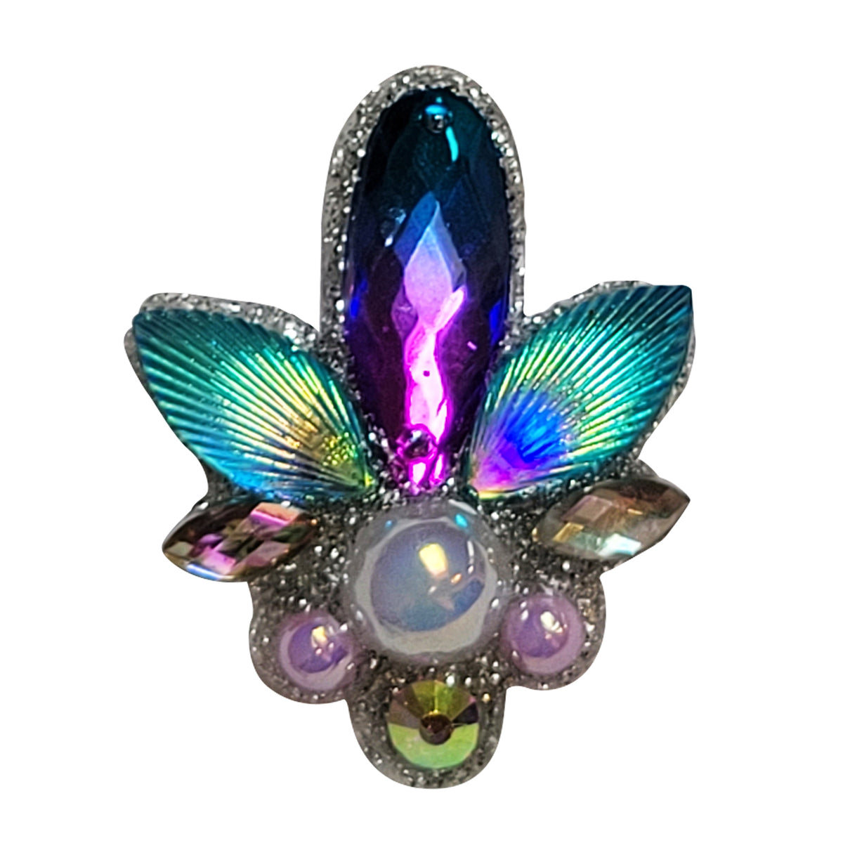 Bling Cluster - Purple Plume (1/pk)