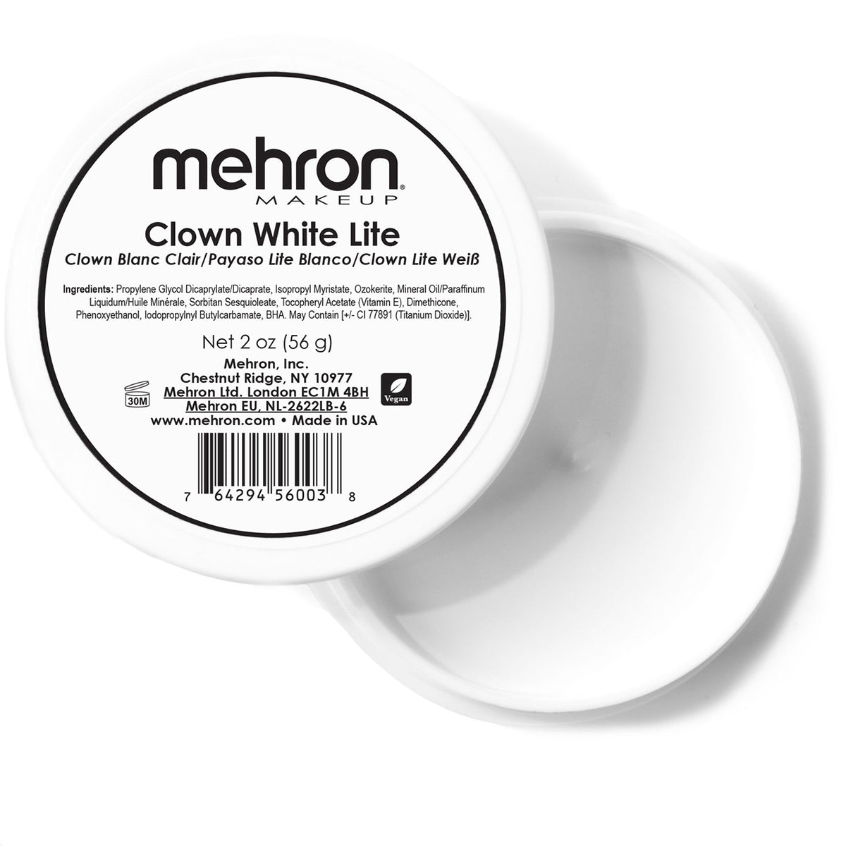 Mehron Clown White Lite Makeup