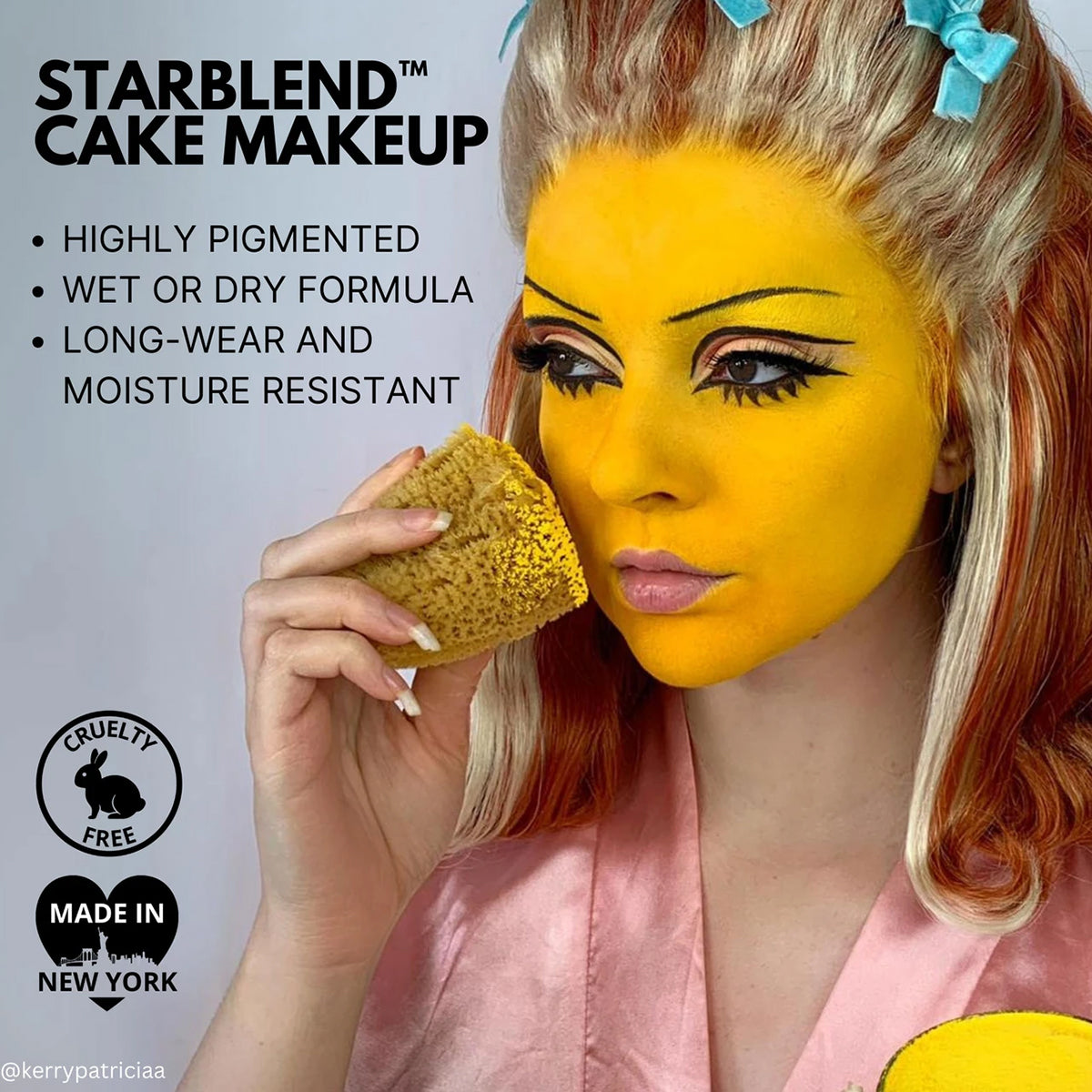 Mehron StarBlend Cake Makeup - Red (2 oz)