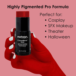 Mehron CreamBlend Stick Makeup - Red