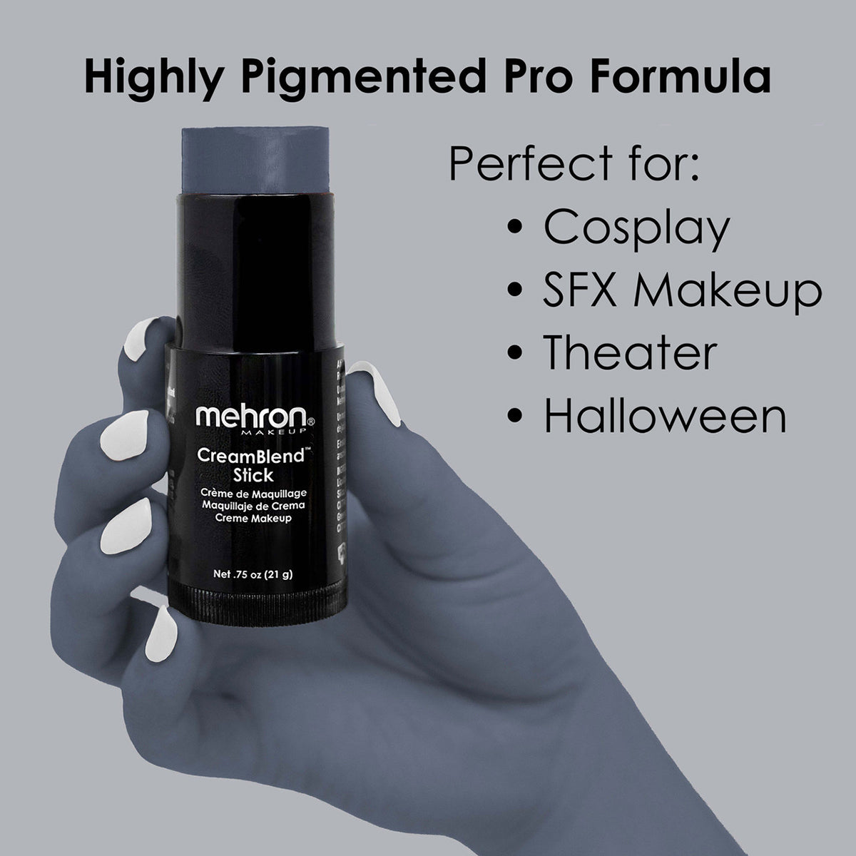 Mehron CreamBlend Stick Makeup - Monster Gray