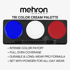Mehron Tri Color Clown Makeup Palette 403-C