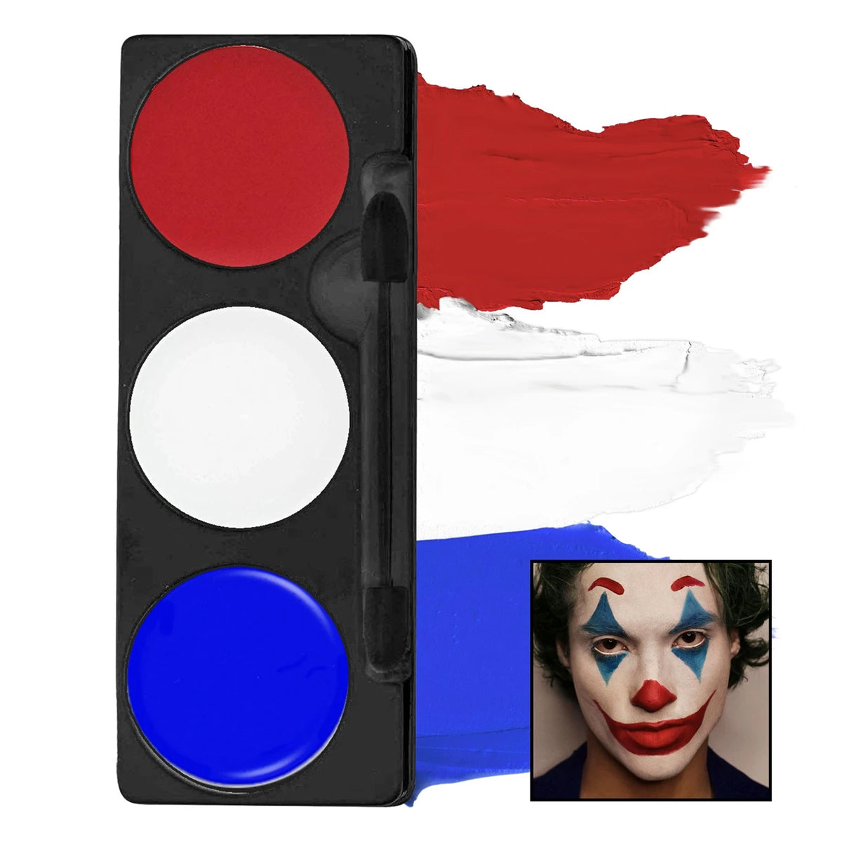 Mehron Tri Color Clown Makeup Palette 403-C