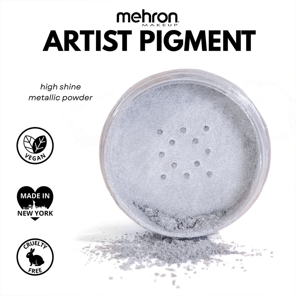 Mehron Artist Pigment - Metallic Silver
