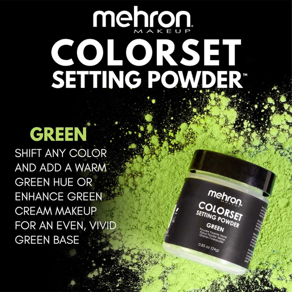 Mehron Colorset Setting Powder - Green (.85oz)