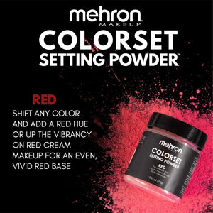 Mehron Colorset Setting Powder - Red (.085oz)