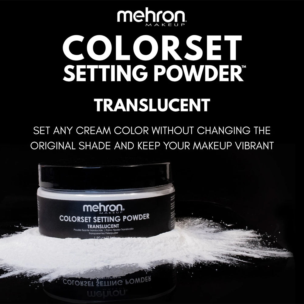 Mehron Colorset Setting Powder - Translucent (1.90oz)