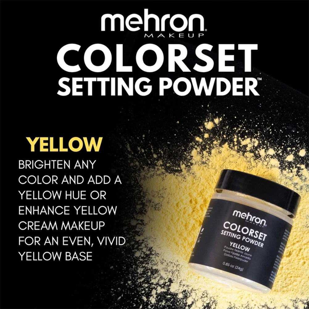 Mehron Colorset Setting Powder - Yellow (.85oz)