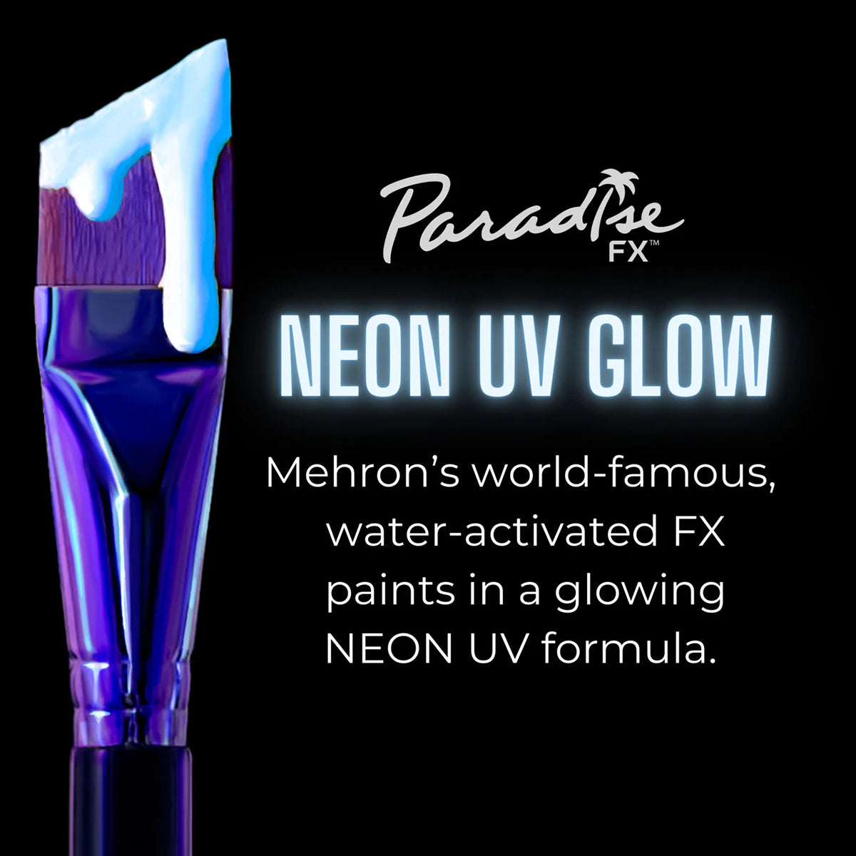 Paradise AQ Face Paint - Neon Dark Matter/Clear (1.4 oz/ 40 gm)