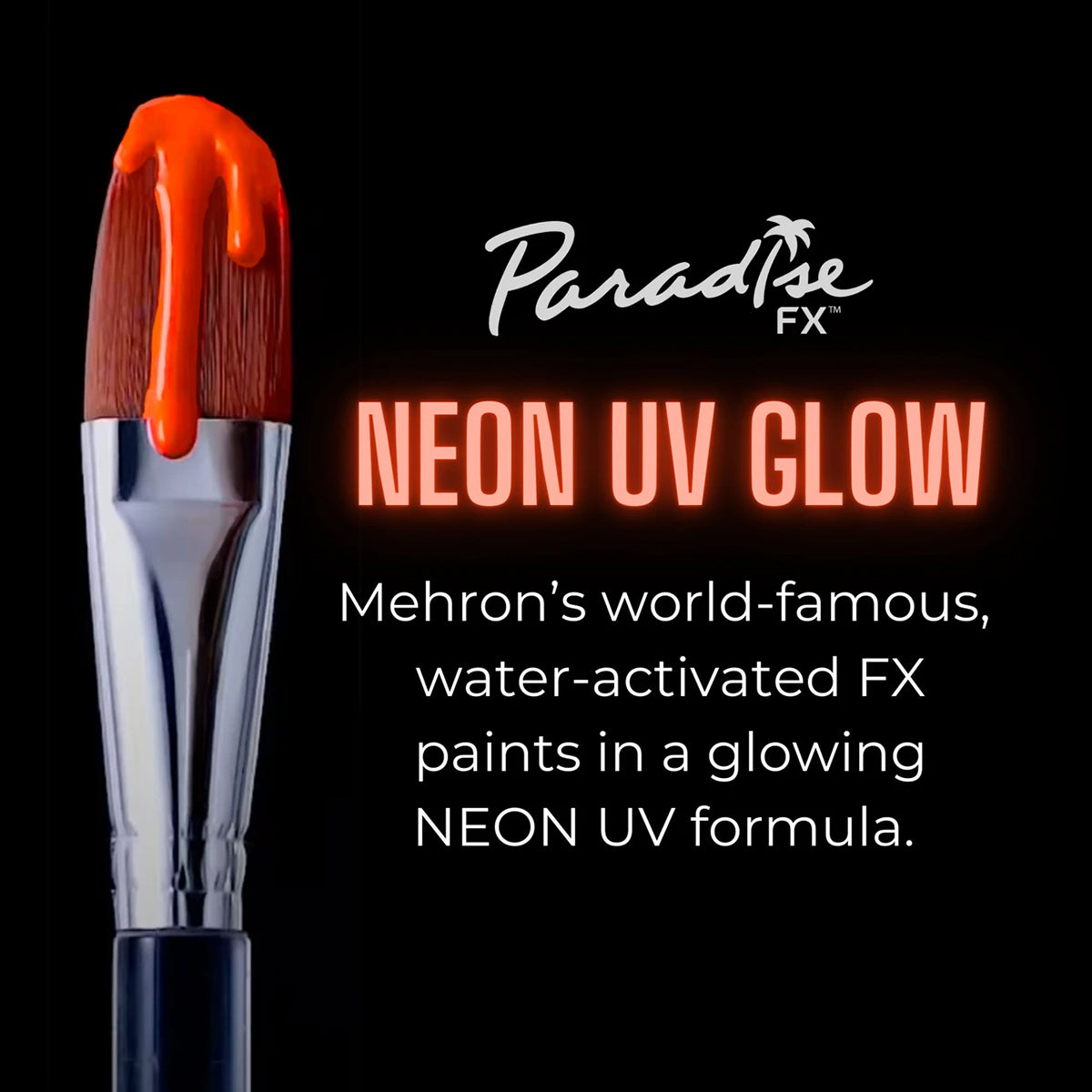 Paradise AQ Face Paint - Super Nova/Neon Orange (1.4 oz/ 40 gm)