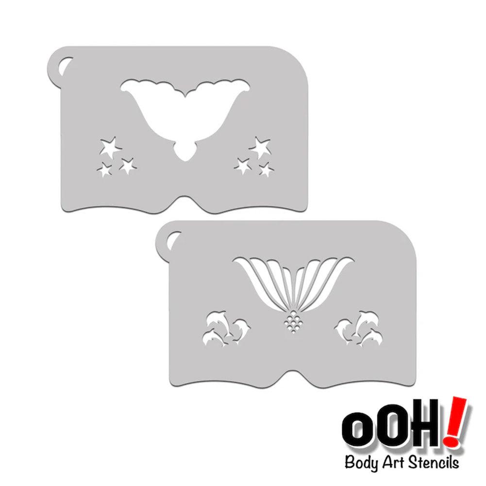 Ooh Stencils - Mermaid Tail Mask Set (K20)