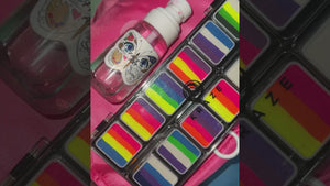 Kraze FX 12 Neon Pop One Stroke Split Cake Palette (6 gm each)