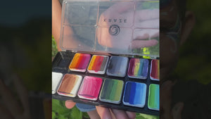 Kraze FX Splash 12 One Stroke Split Cake Palette (6 gm each)