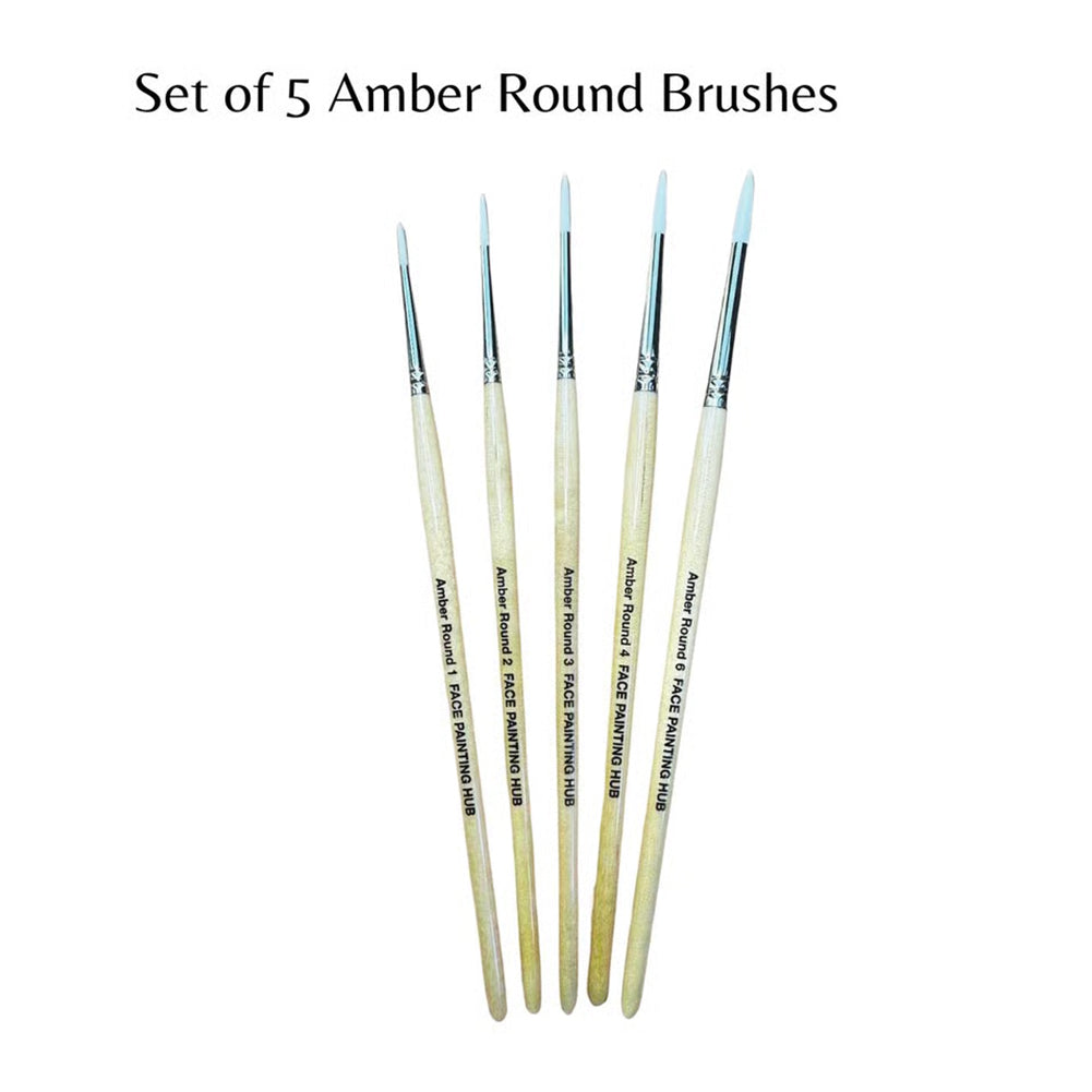 Facepainting Hub - Set of 5 Amber Rounds