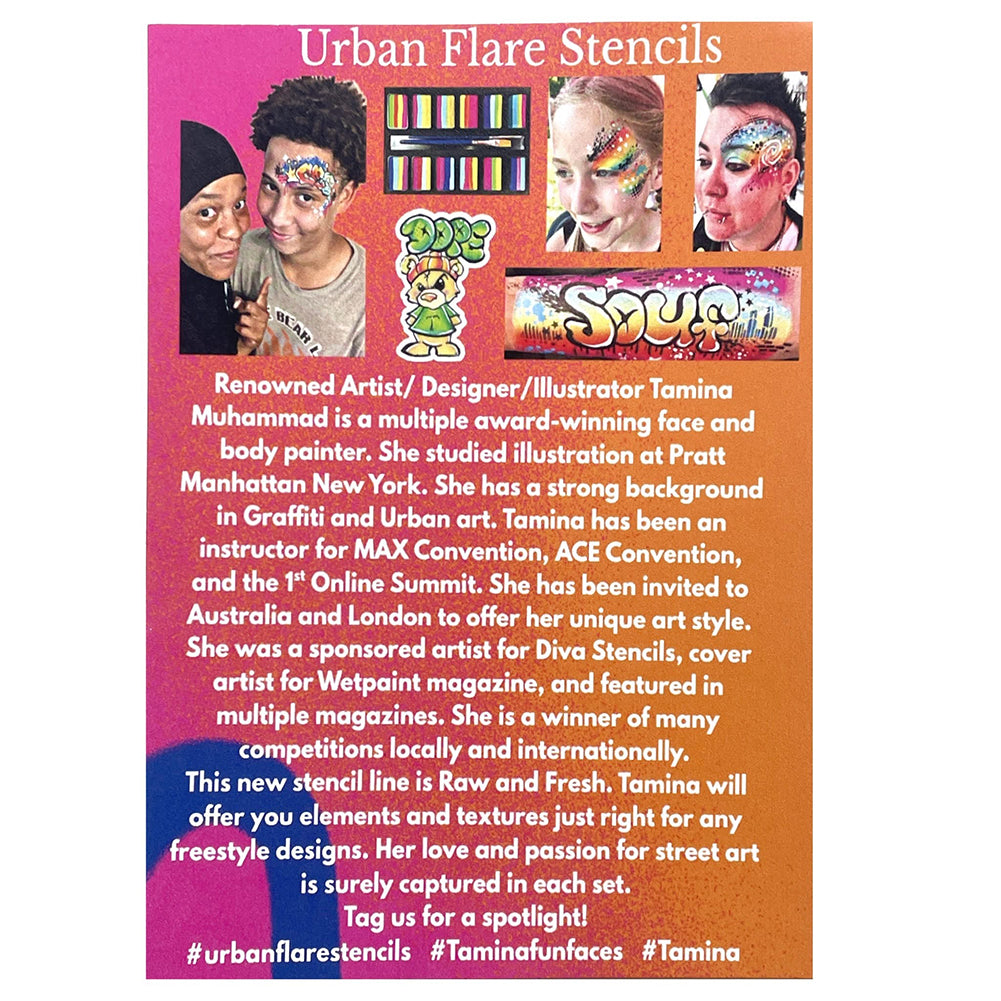 Tamina Urban Flare Stencils - Texture Set