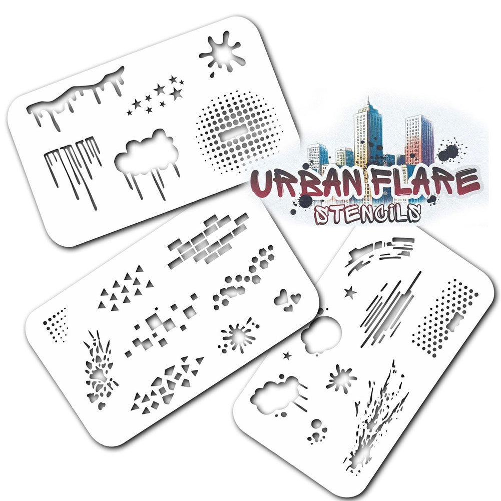 Tamina Urban Flare Stencils - Texture Set