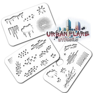 Tamina Urban Flare Stencils - Texture Set