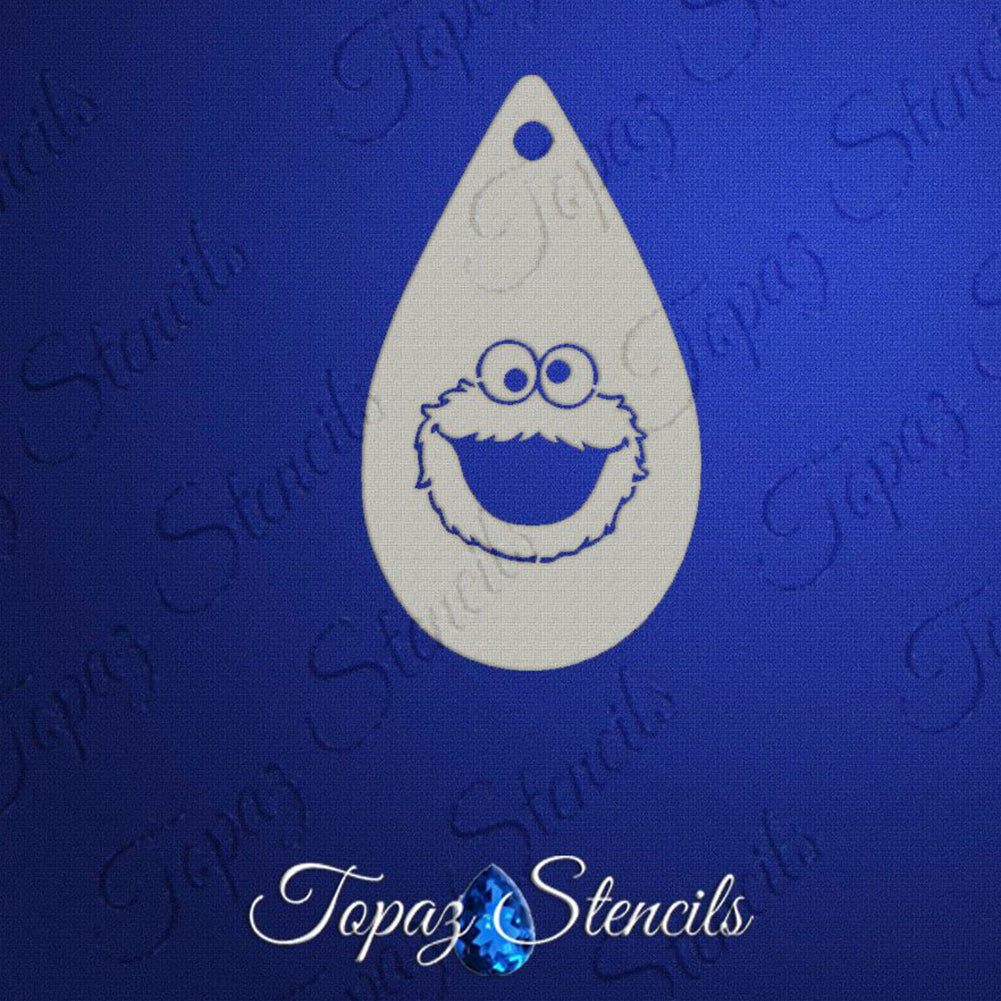 Topaz Stencil - S Street Cookie Monster