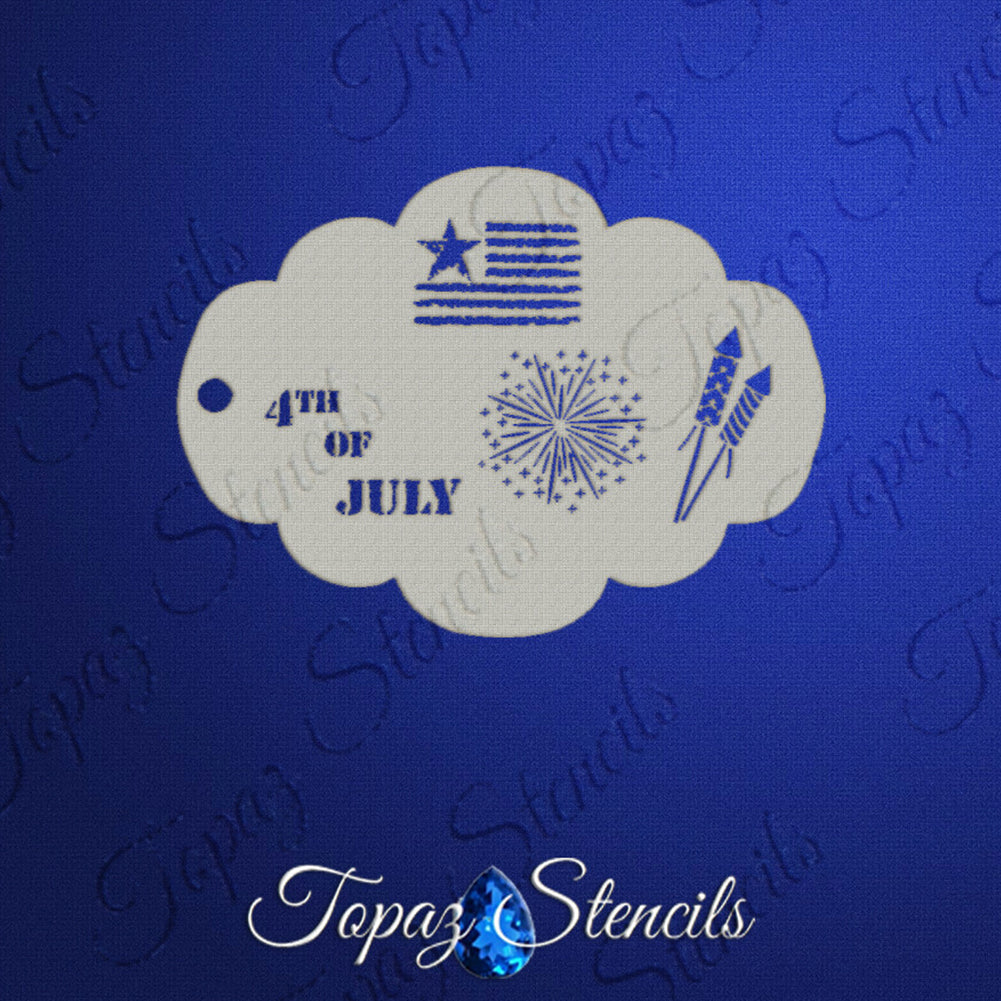Topaz Stencil - 4th of July Elements