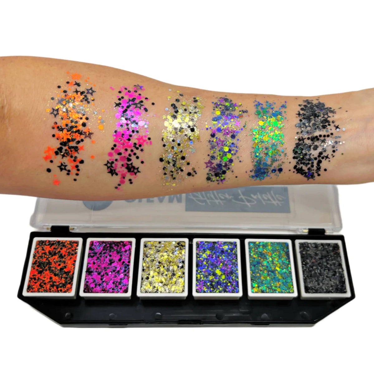 Star Shape Glitter Set - Polyester Glitter - Neon Glitter