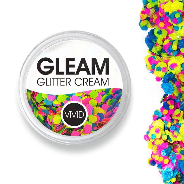 VIVID Gleam Chunky Glitter Cream - Candy Cosmos UV