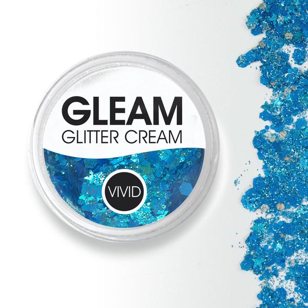 VIVID Gleam Chunky Glitter Cream - Sapphire Splendor